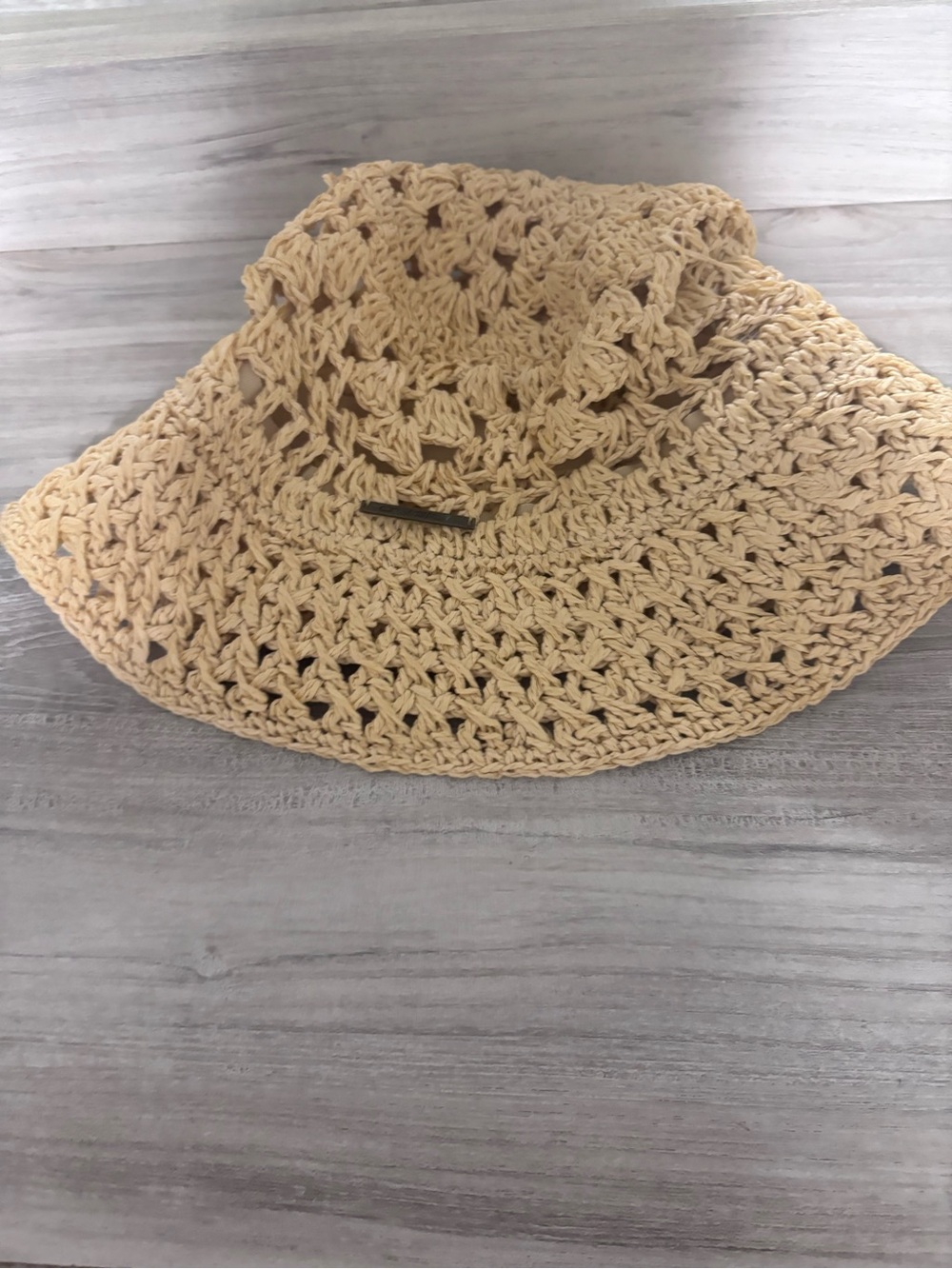 O'Neill Crochet Wide Brim Sun Hat - Natural Beige